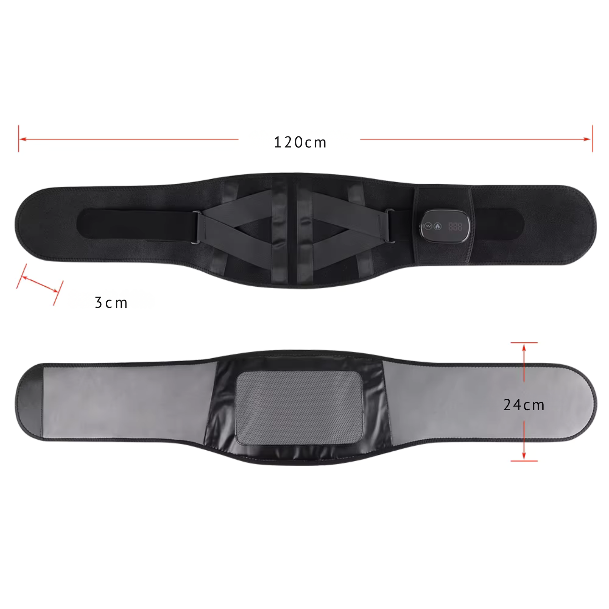 Värmebälte med Rödljusterapi & vibration mot ryggsmärta – LYFTBELT ULTRA