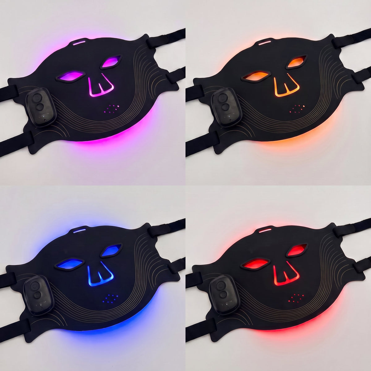 LED Ansiktsmask med 4 Våglängder – Rödljusterapi & Nära-Infrarött Ljus | FACELYFT™