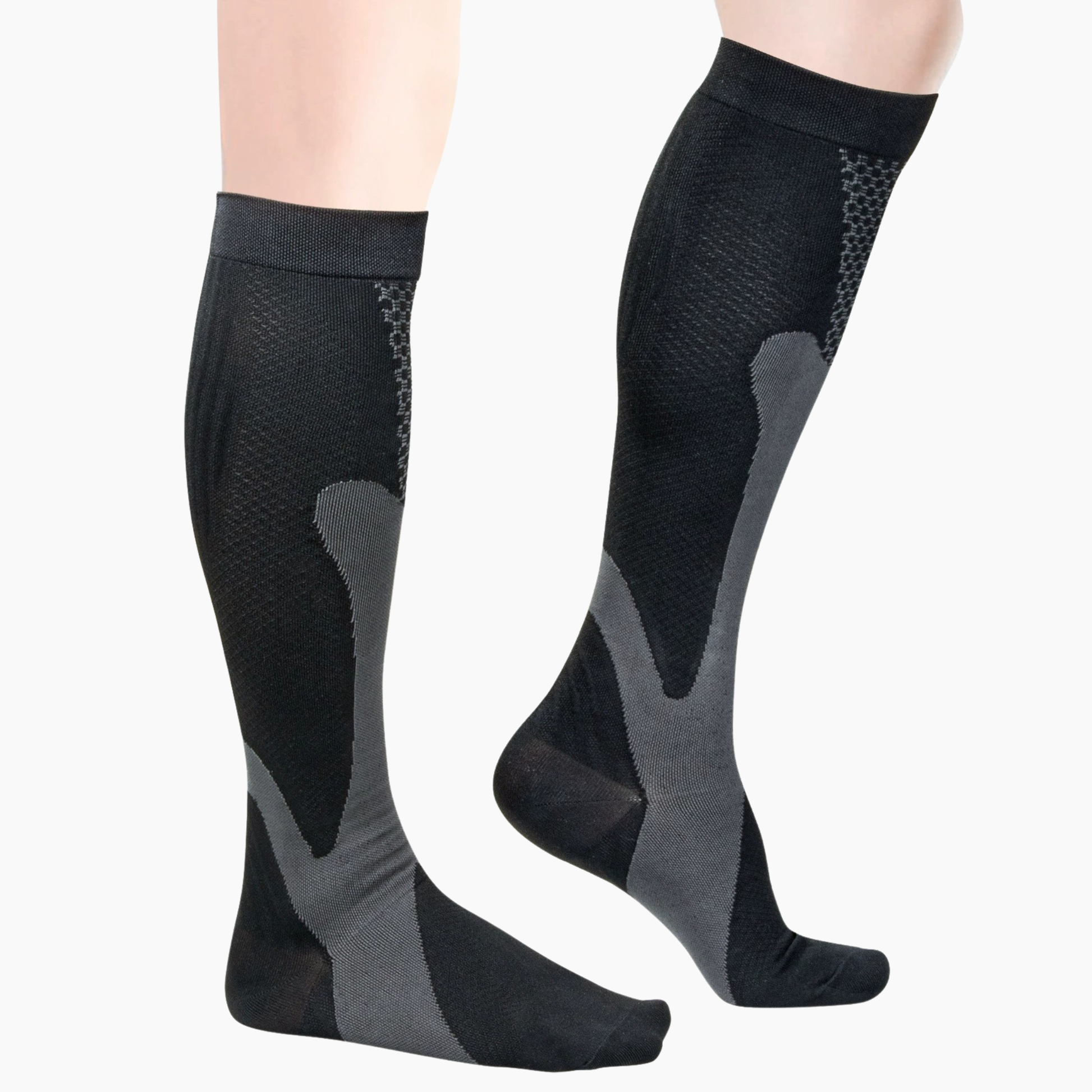 3 par Långa stödstrumpor för blodcirkulation & komfort med graderad kompression