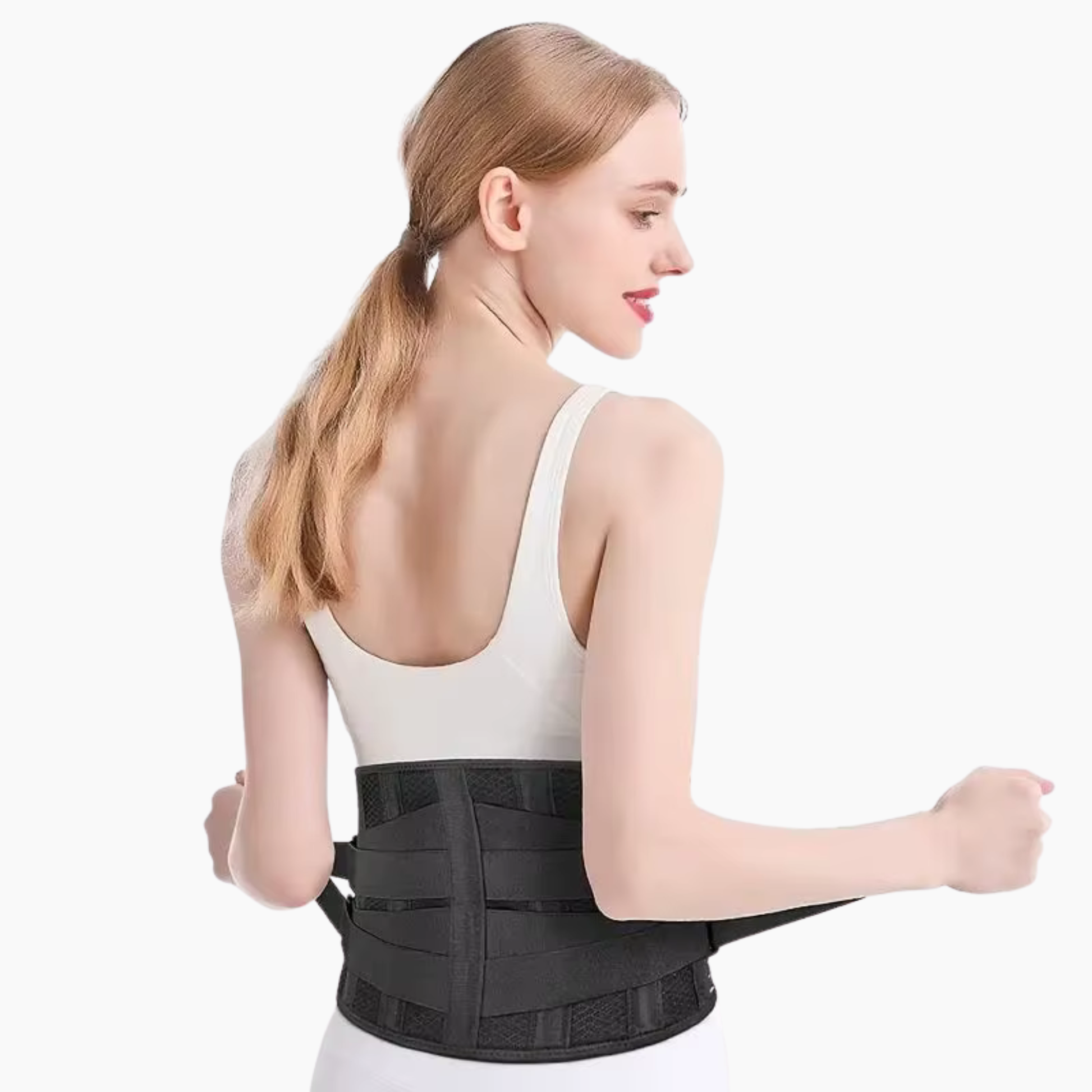 Ryggbälte för ländrygg - Stabilt ryggstöd med justerbart stöd