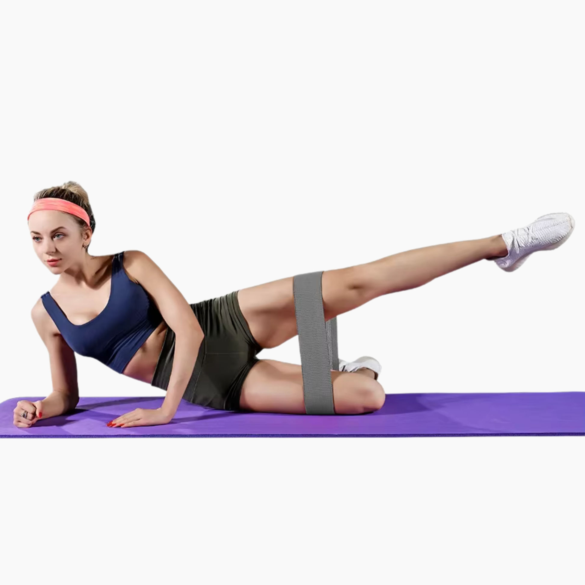 Träningsband / Miniband i textile 3-pack set med 3 motstånds nivåer