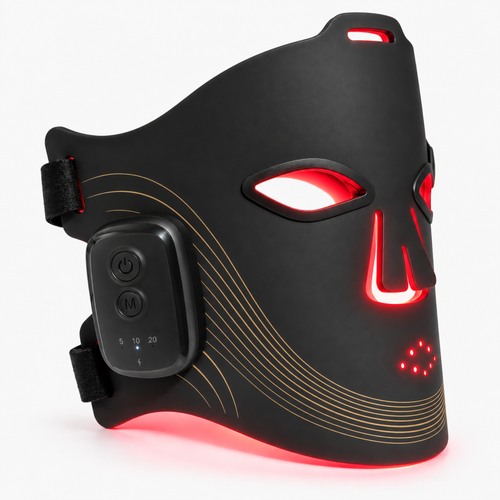 LED Ansiktsmask med 4 Våglängder – Rödljusterapi & Nära-Infrarött Ljus | FACELYFT™