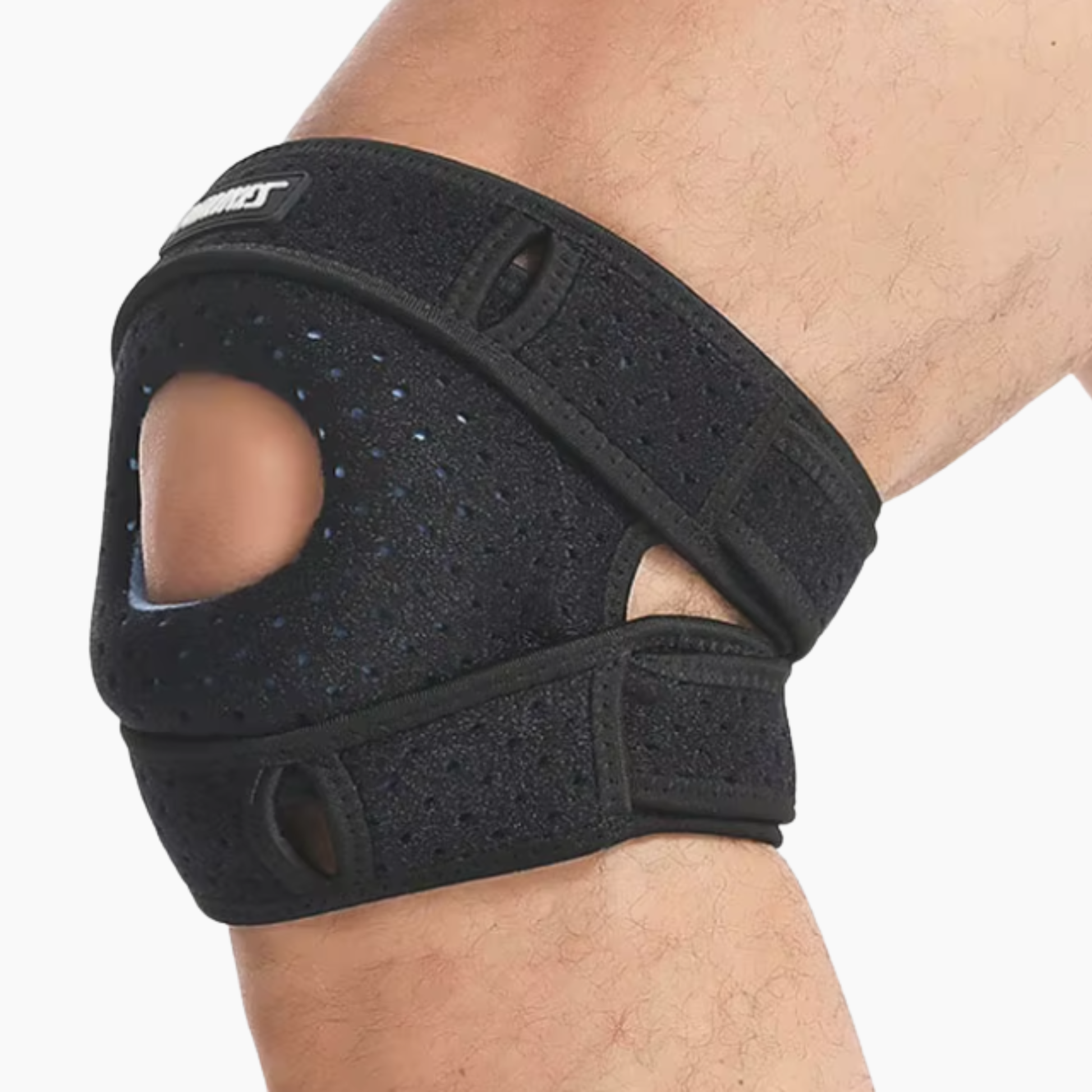 FLEX Knästöd - Justerbart patellastöd med kompression – Knäskydd för träning & vardag