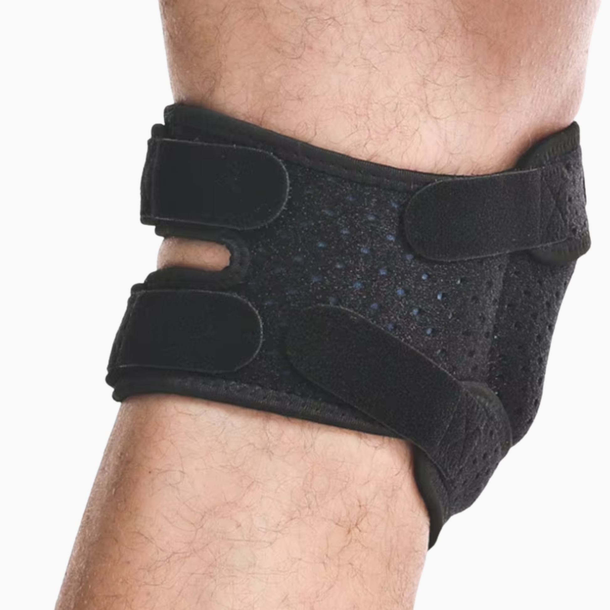 FLEX Knästöd - Justerbart patellastöd med kompression – Knäskydd för träning & vardag