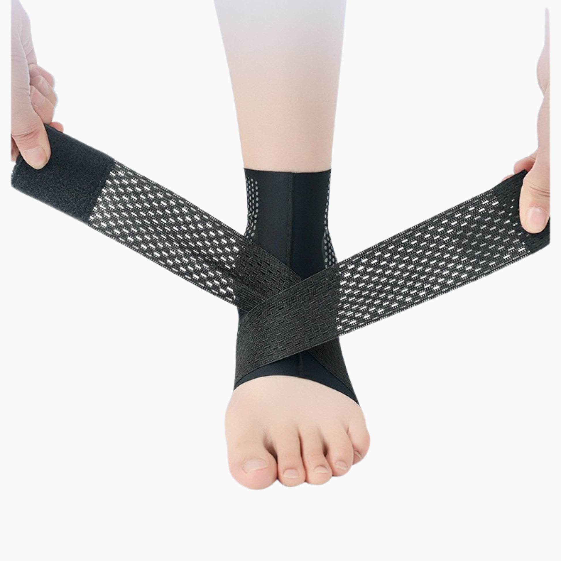 Ankelstöd 2-pack med 8-formad stabilisering – Stötdämpning, hög elasticitet & andningsbart material