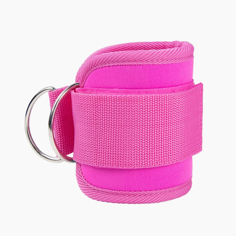 Justerbara Ankle Straps för Träning – 2-pack, Padded Neopren, Stål-D-ring