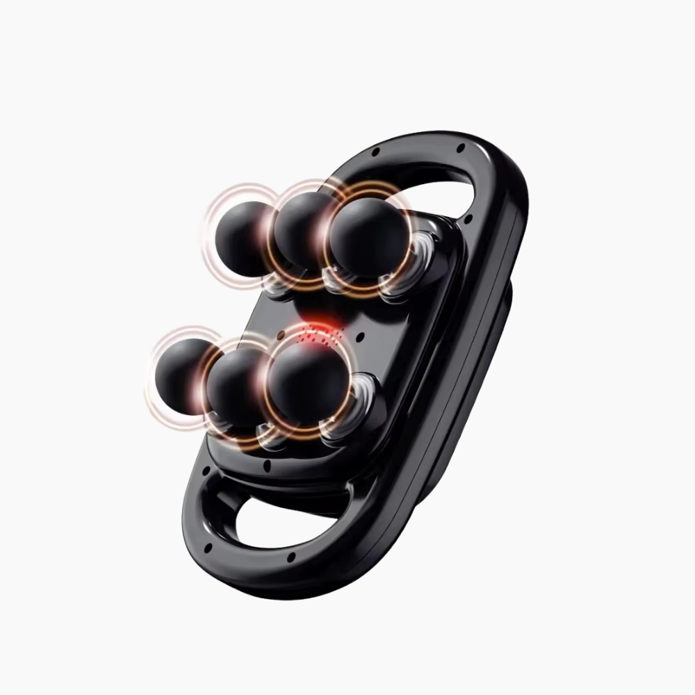 Deeprelief Massageapparat med 6 Huvuden - Nacke, Rygg, Axlar & Lår